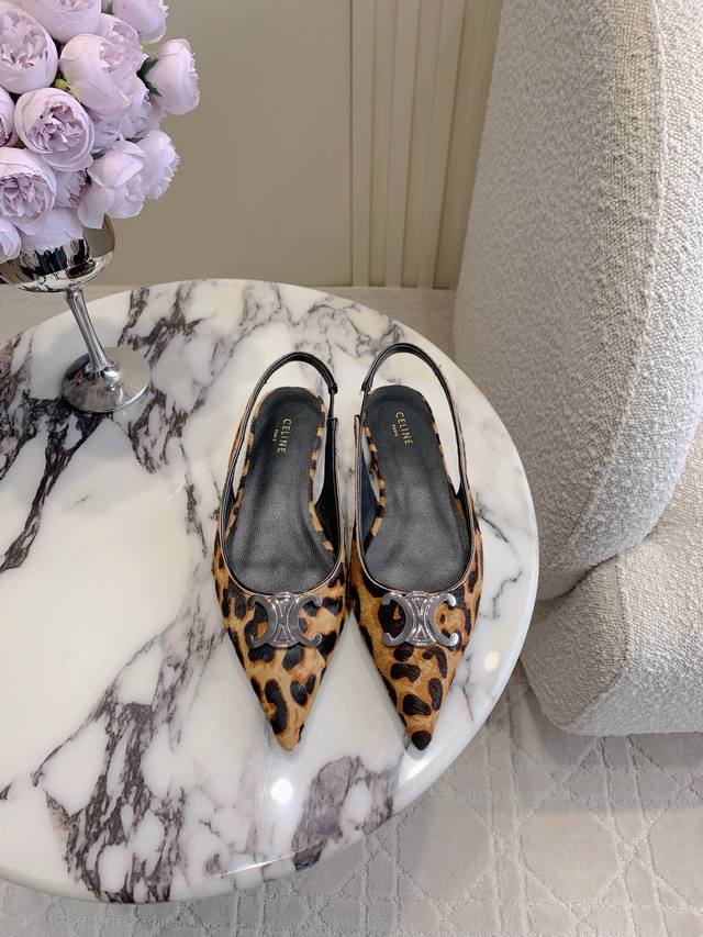 Denim Others Celin*'s new pointed-toe flats are incredibly beautiful this season