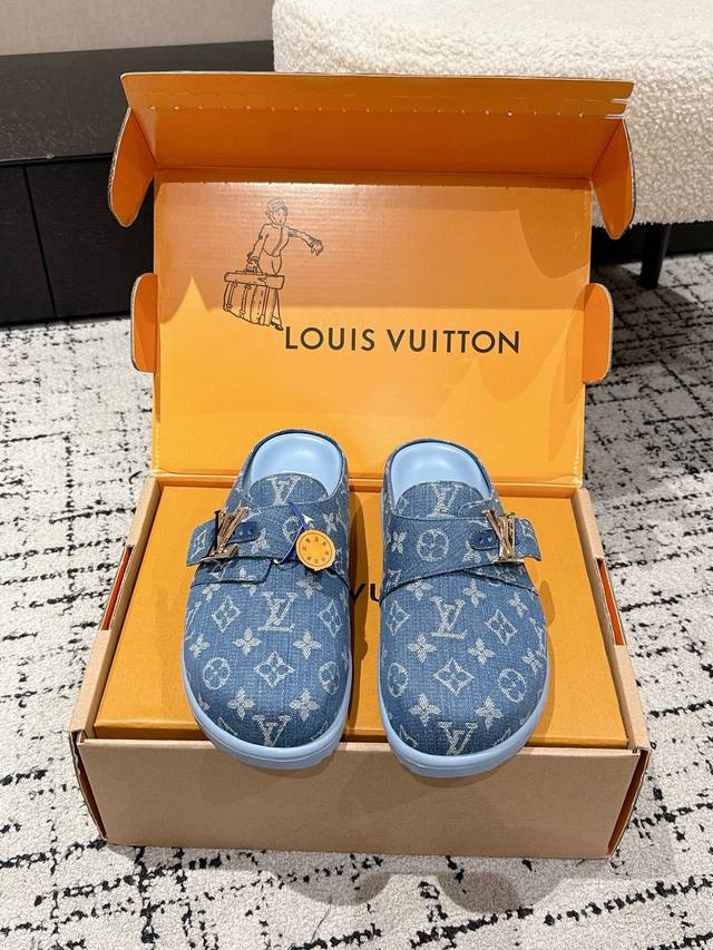 Premium Edition LV Louis Vuitton L's latest Easy Collection Birkenstock platform