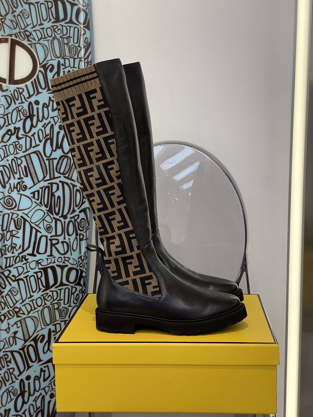 Fendi's new stretch socks and knee-high boots are super versatile. Made of calfs