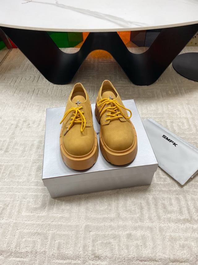Factory-made single shoes Smfk Niche fashion brand 25Ss's hot new thick-soled c