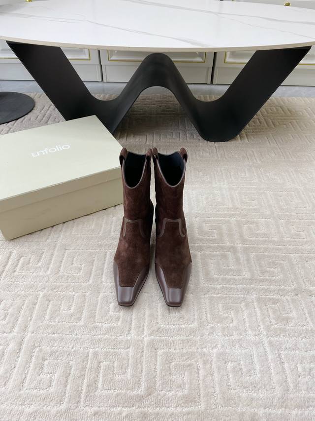Factory Price Pp Unfolio 24 Autumn/Winter New Retro Western Cowboy Boots, Exper