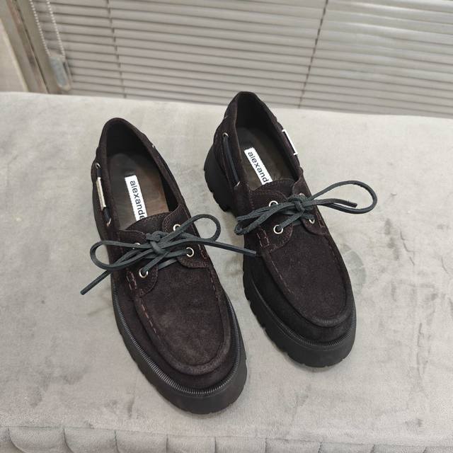 Alexander Wang platform loafers Fabric: cow suede Lining: cowhide Outsole: rubbe