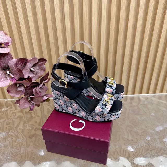 Gucci Classic Horsebit Wedge Sandals. Gucci's iconic Horsebit meets a stylish we