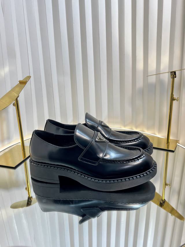 A top-quality Prada classic loafer for men and women, priced at 430, has been up