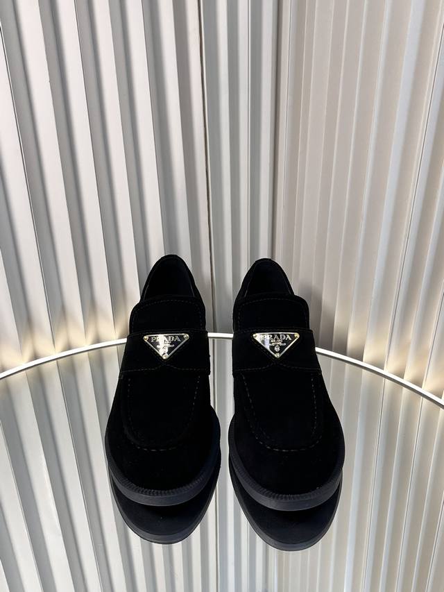 Prad* 24Ss' latest hit suede loafers are finally here, and they're visibly premi