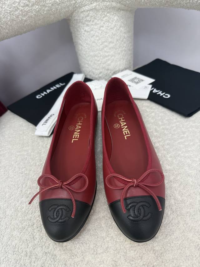 Top quality with airplane box + 10 Chanel classic ballet flats | 25A upgraded ve