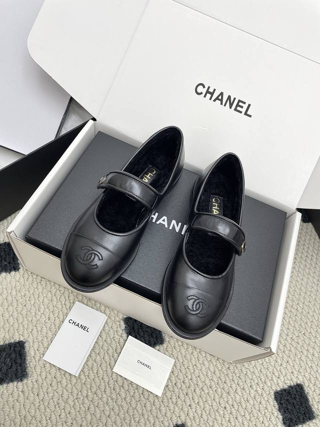 Purchasing-level Chanel 25Ss new autumn and winter wool Mary Jane shoes I was a