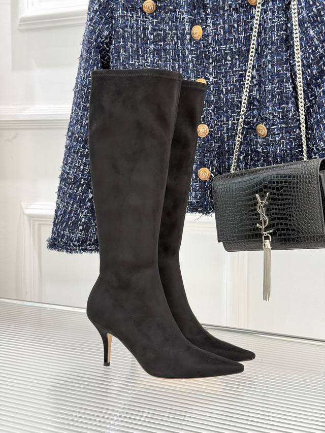 Factory Price P Ankle Boots and Long Boots The Row 25Wf Retro Pointed-Toe High-