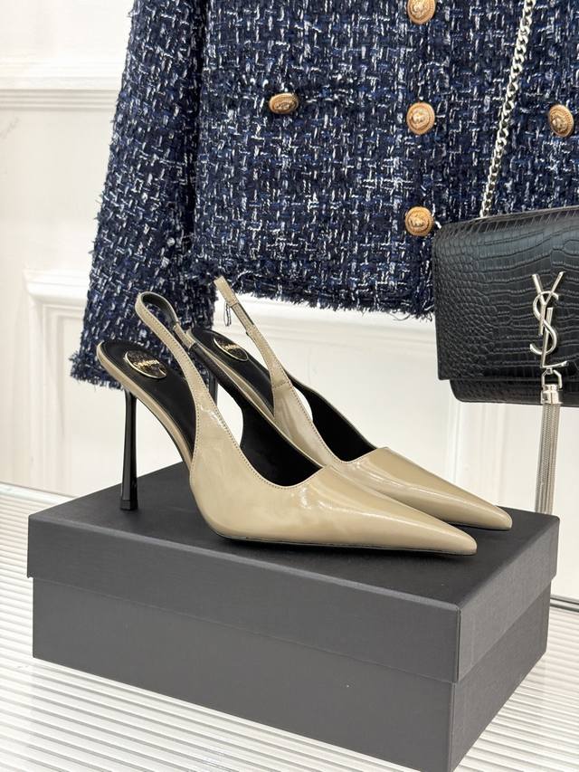Factory price Saint Lauren*Ysl Saint Laurent 25Ss Sexy pointed high-heeled sanda