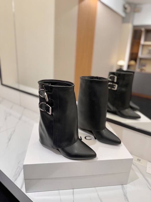 Official genuine custom version Givenchy0 new high-heeled boots, the highest ver