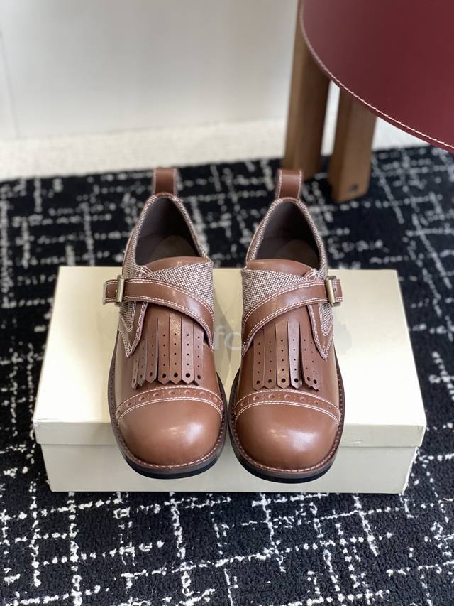 Unfolio's new Eloise Monk loafers, DDD, are made from natural textured cowhide a