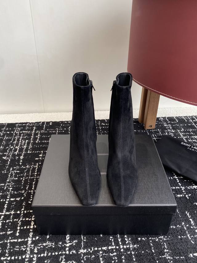 Shopping-grade suede cowhide 390 Saint Laurent 25Ss new autumn and winter side z