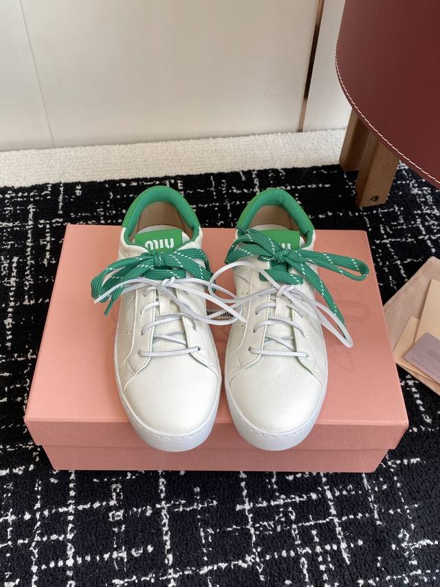 Shopping agent-level Miu Miu 25Ss thick-soled biscuit-soled 25Ss new spring and