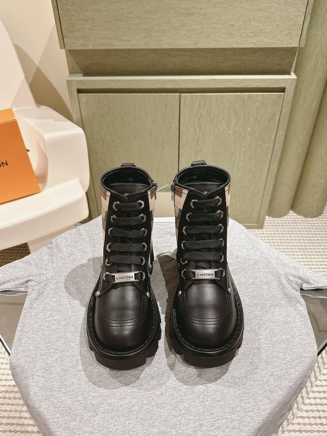 Couple's Style 224 Top-tier short thick-soled Martin boots! Louis Vuitton LV cou