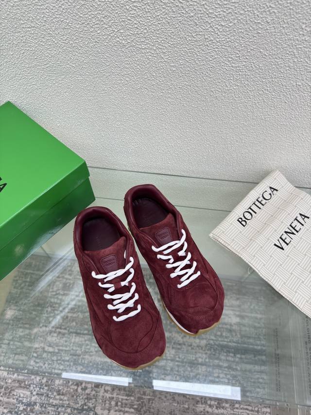Full suede thick-soled Bv Orbit sneakers, the same couple's style as Wang Yibo's