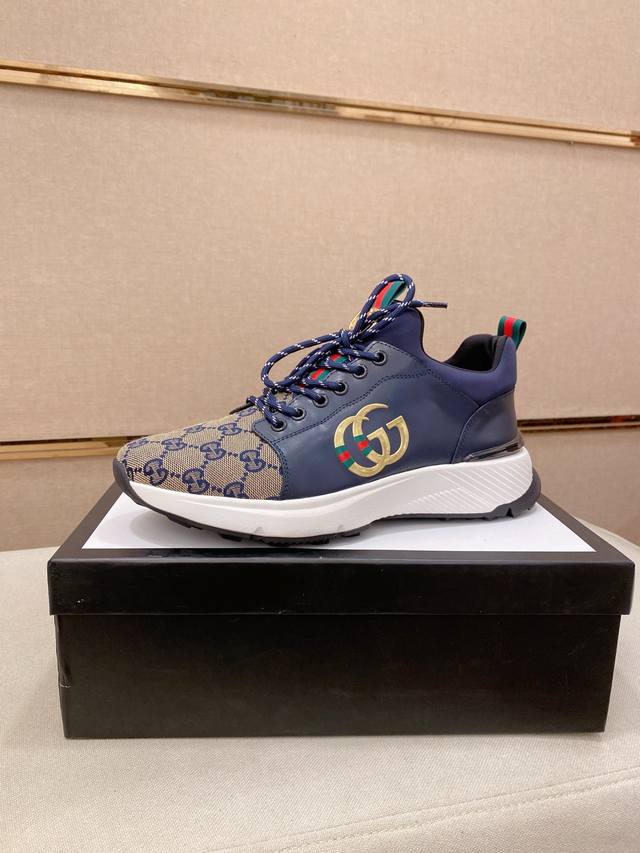 Factory p price Gucci official website latest casual fashion men's shoes, popul