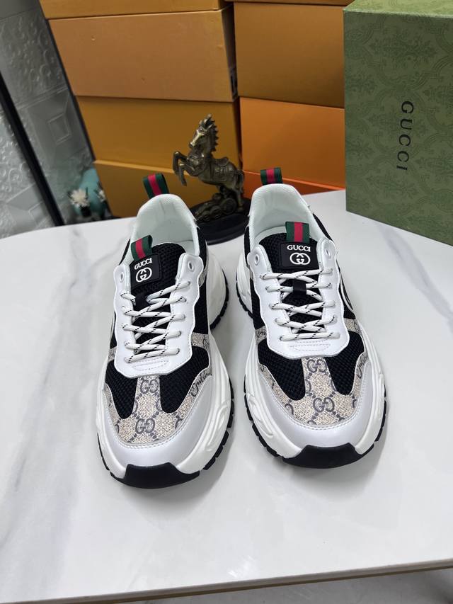 Factory price pp: Gucci casual sneakers official website synchronized new impor