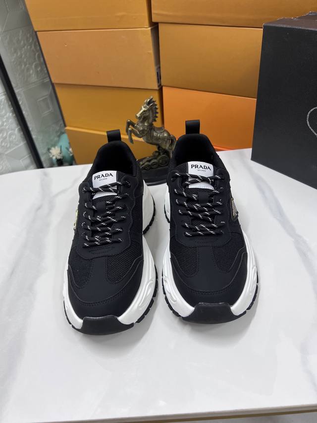 Factory price pp: Prada casual sneakers official website synchronized new impor