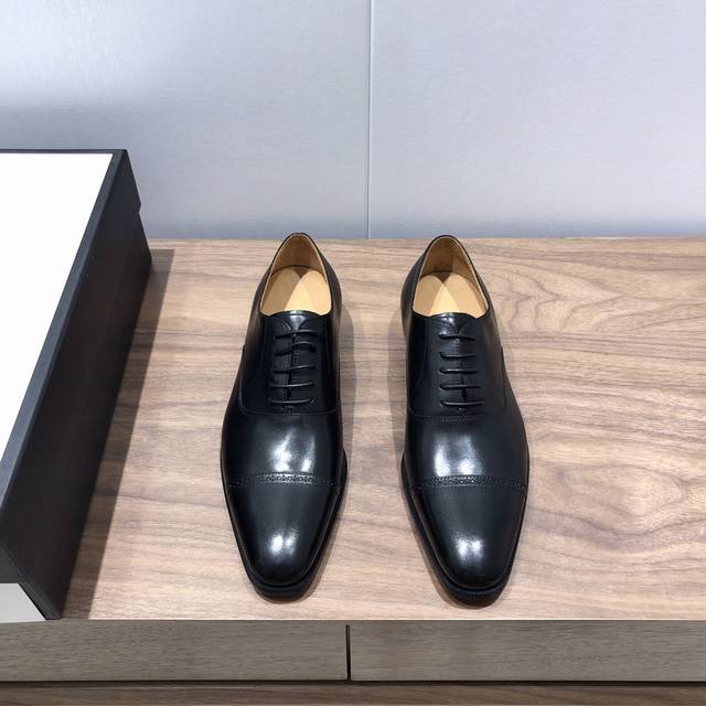 Gucci men's leather shoes, imported cowhide upper, water-dyed cowhide lining, ge