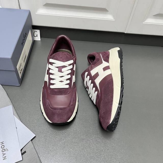 New color shipping: Hogan Hogan 2025 Fall/Winter Men's Casual Sports Shoes, hig