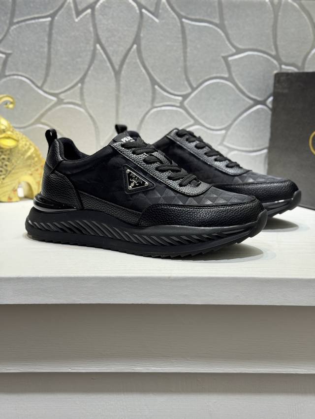 prada* High-end boutique. Prada's latest sneakers are the best-selling from the