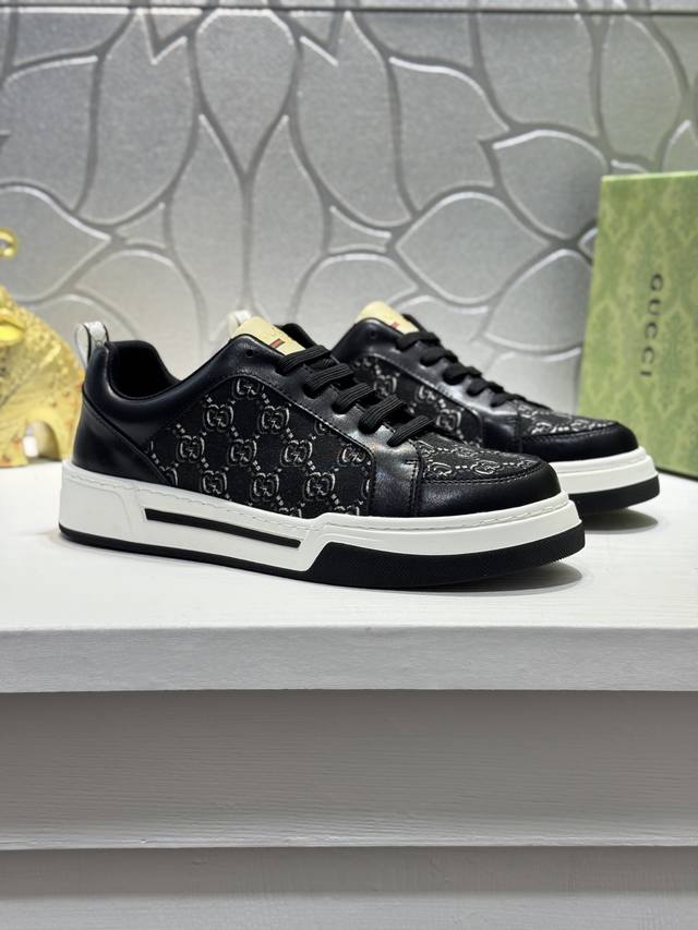 Gucc* Gucci G classic casual fashion men's shoes popular version of the simple a