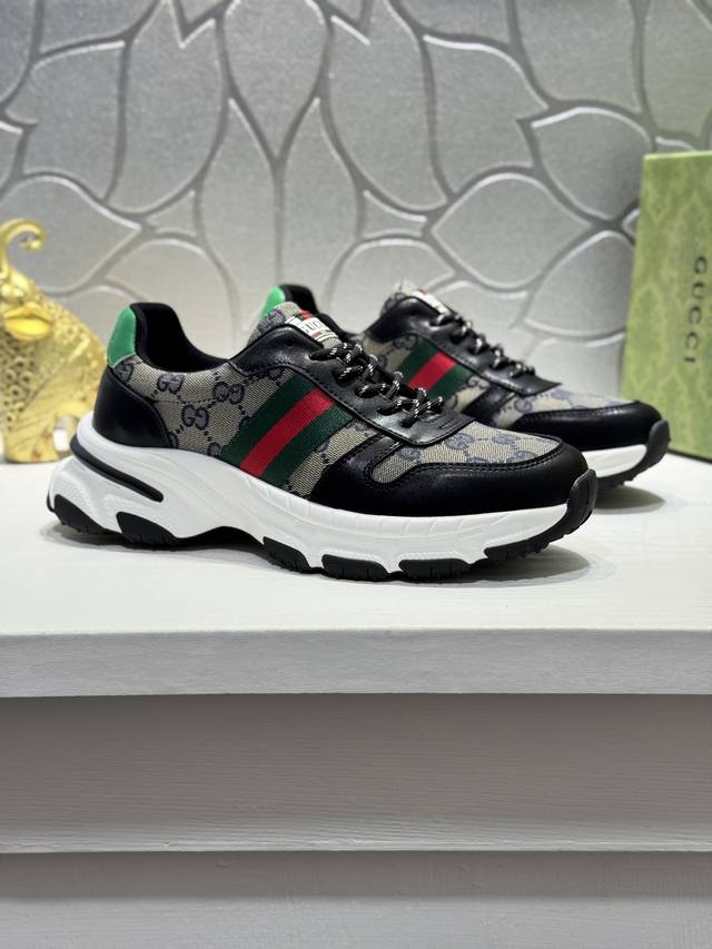 gucc* Gucci! This official global debut features premium Italian leather uppers