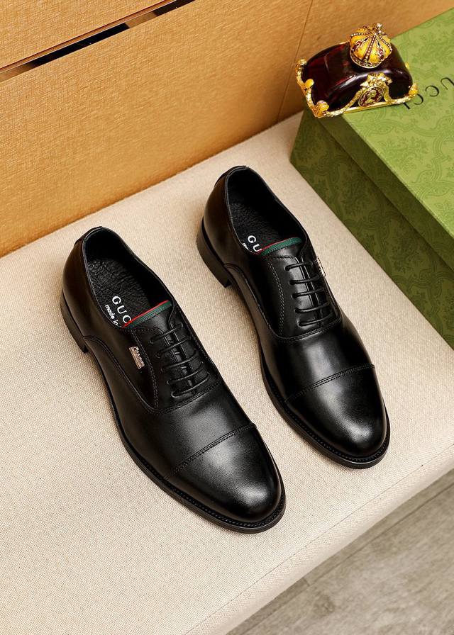 Product trademark: Gucci business leather shoes Regular sizes: 38-44, 45.46 Cus