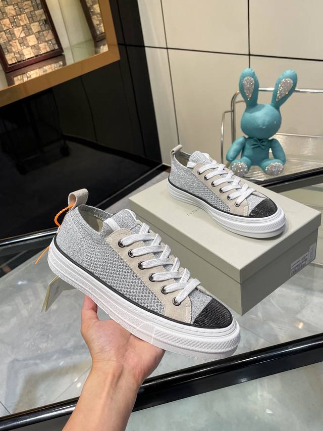 Factory price women's sports shoes, original Brunello Cucinelli new style, flyi