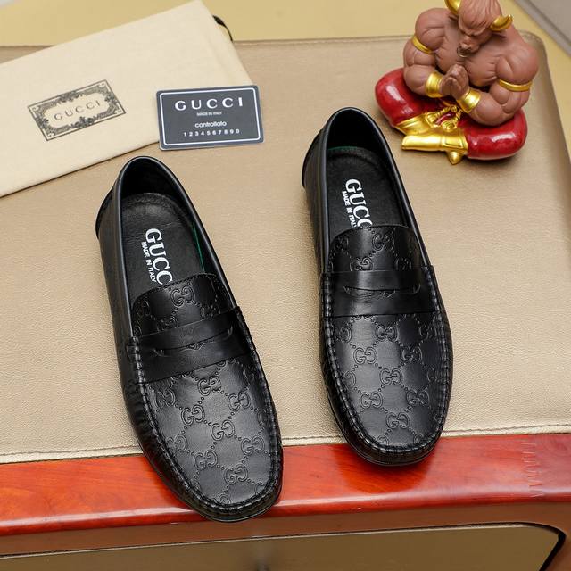 Factory-priced men's sports shoes, original Gucci, synced with the latest style