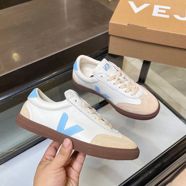 French Veja new retro flat-heeled thick-soled casual sneakers, original custom