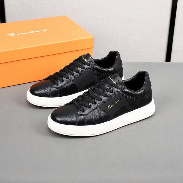 p Santoni Italian men's handmade calfskin casual shoes are shipping! Each pair o