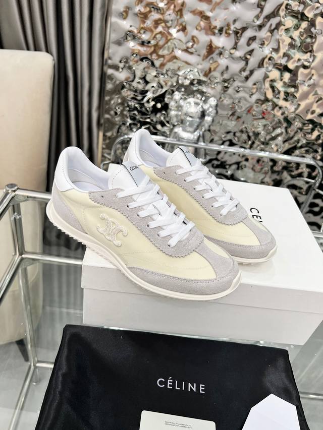 celine Racer Retro Trainers Who could resist such a creamy Racer sneaker? It fee