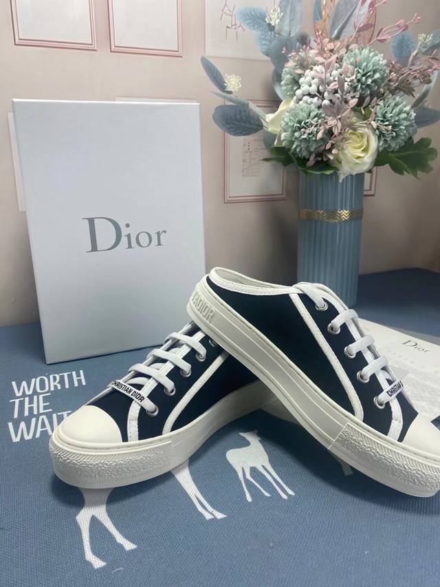 yuan Dior Dior spring and summer new canvas garden shoes, original reproduction