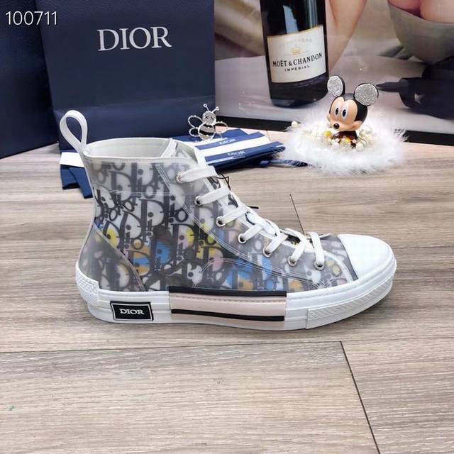Men's and Women's Dior premium couple's pair. Upper: Made from custom-made, ori