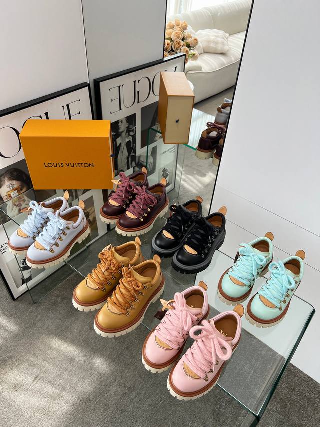 Lv new couple thick-soled hiking shoes, your original customized outsole shoe br