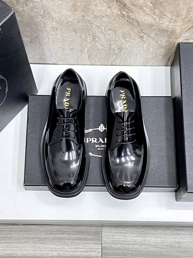 prad*'s high-end classic men's loafer, featuring a fresh design with new volume