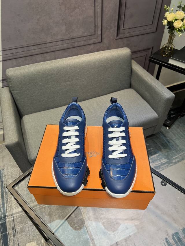 Hermes - High-end quality original - Upper: Cowhide suede stitching design - Li