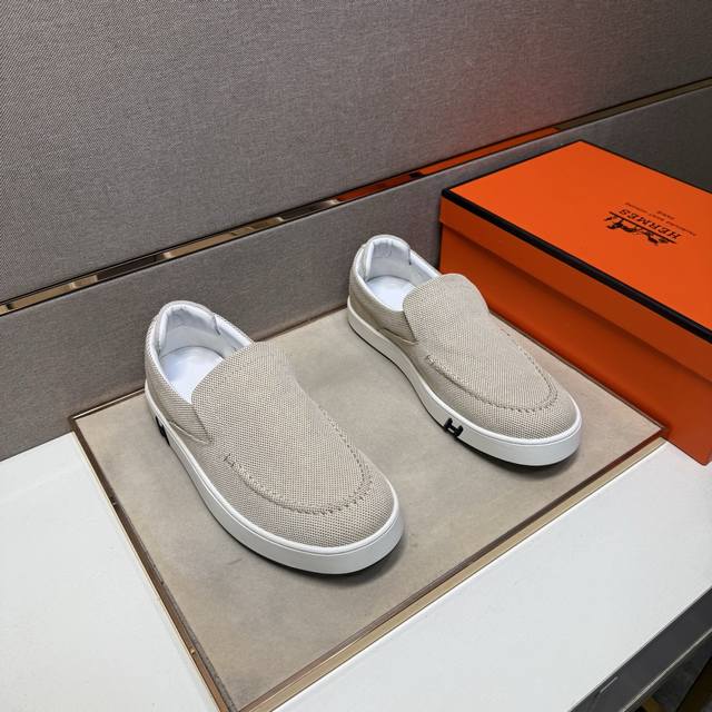 Factory price pp Hermes ~ Couple casual shoes 2025Z counter simultaneous sale S