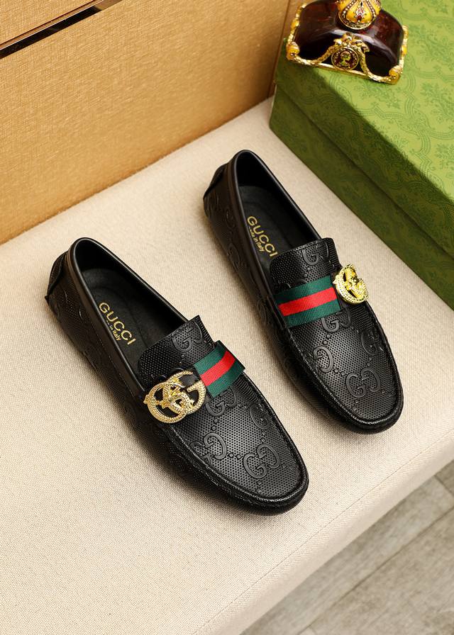 Product Trademark: Gucci Gommino Standard Sizes: 38-44, 45, 46, 47 Custom Made
