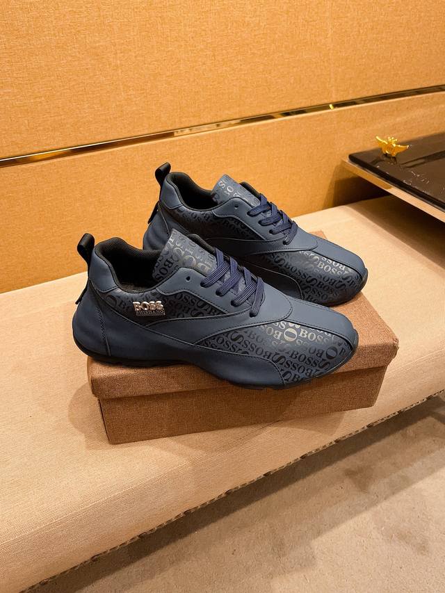 Factory p-batch Boss men's shoes, a 1:1 replica of the high-end brand's officia