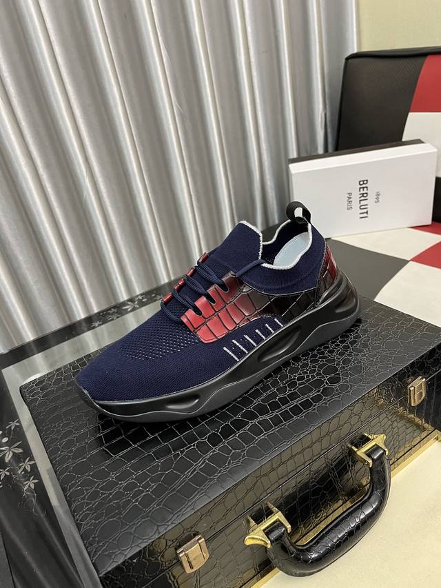 Factory Price: Berlui Brutti Brutti hand-polished casual leather shoes, importe