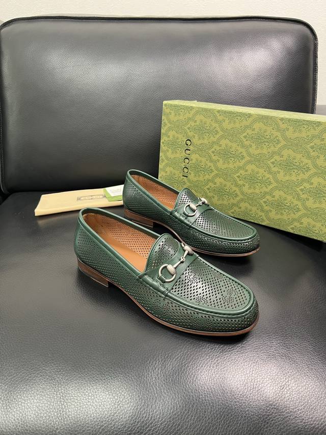 Gucci top purchasing agent Gucci leather sole leather shoes series counter simul