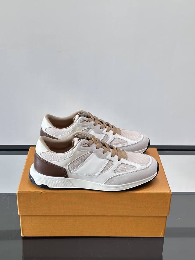 Tod's new men's patchwork sneakers. These shoes are made of a combination of sue