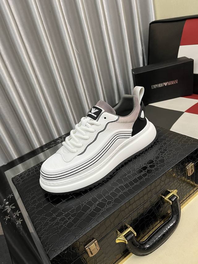 Factory Price: Armani ~ Unique modern sneakers. Counter purchase for casual sho