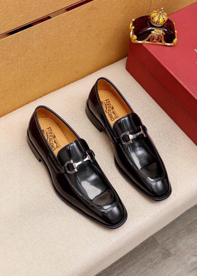 Product Trademark: Ferragamo Casual Leather Shoes Standard Sizes: 38-44, 45 Cus