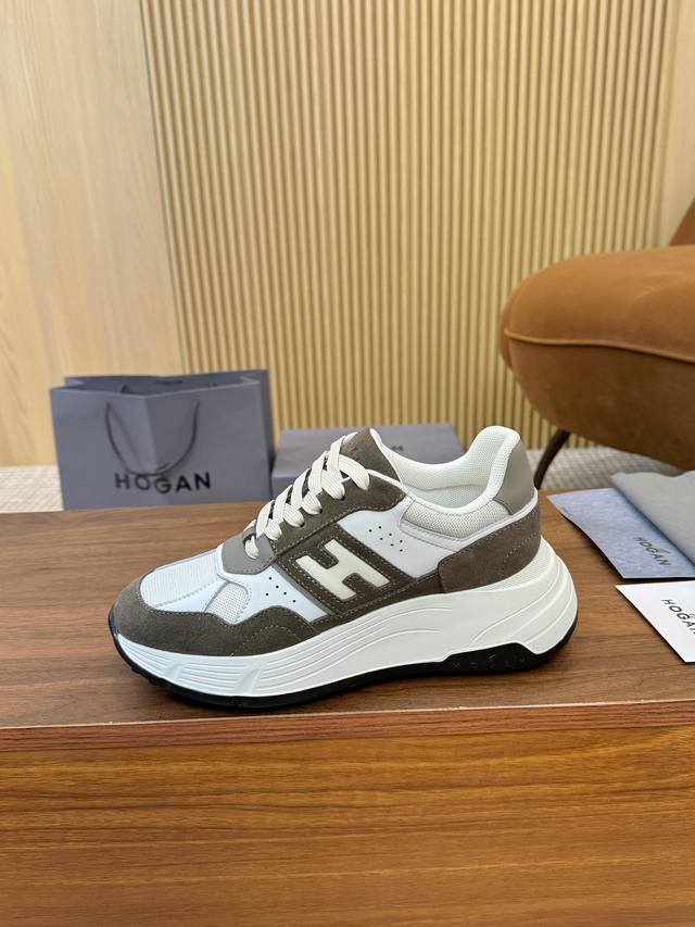 Actual price: Hogan's new 2025 couple's style H-Stripes series couple's thick-so