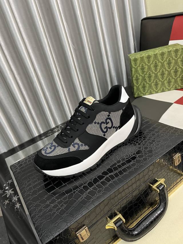 Factory-priced men's sports shoes, original Gucci, the latest hot-selling casua