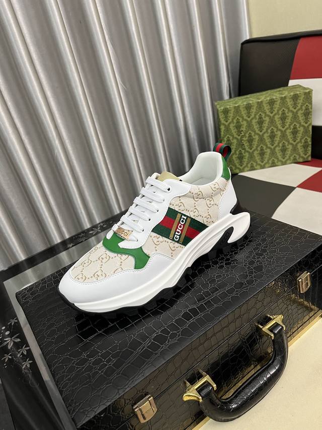 Factory-priced men's sports shoes, original Gucci quality. ~ Unique modern snea