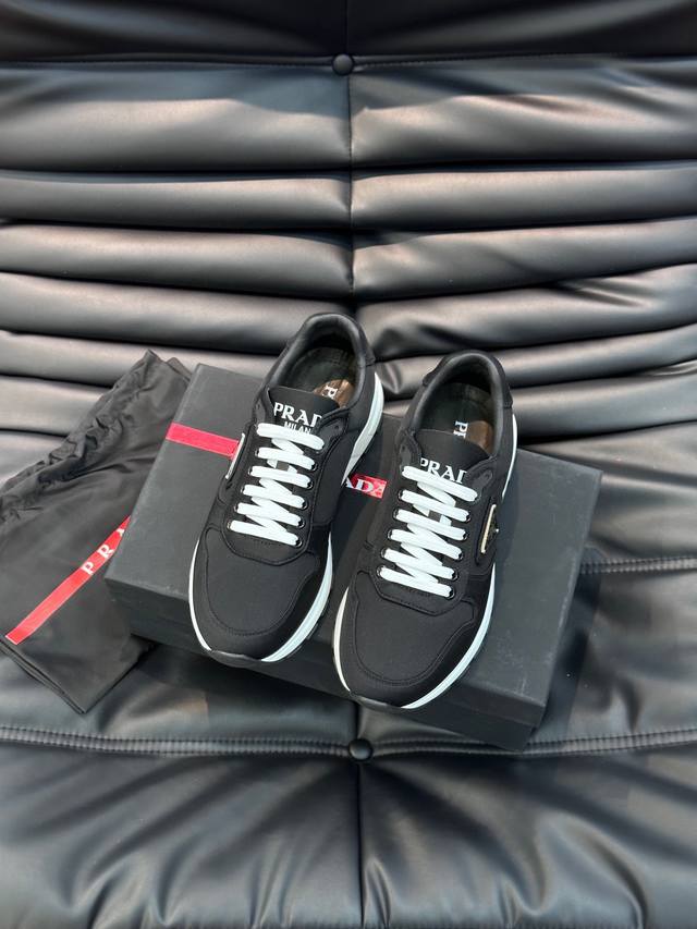 Factory-priced men's sports shoes, original Prad* Lada new men's fashion sneake